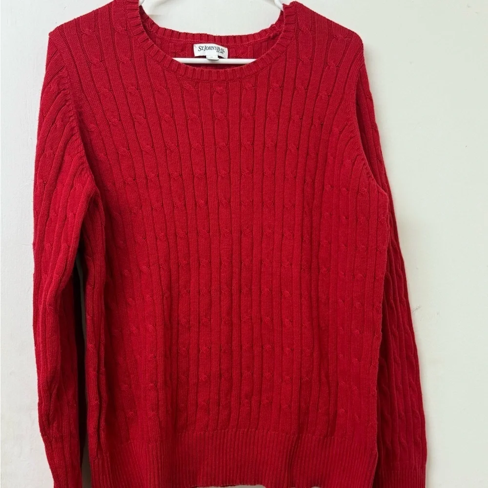 St. John's Bay Bold Red Sweater